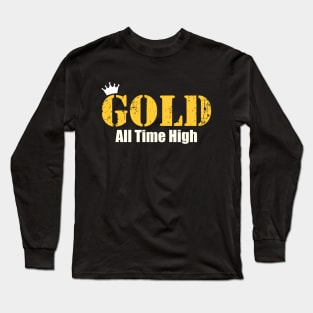 Gold at All Time High Long Sleeve T-Shirt